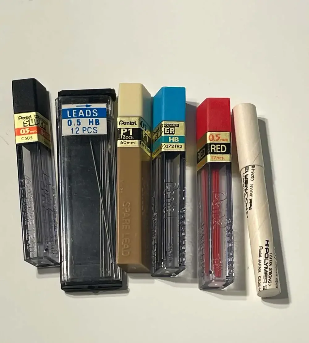 Vintage Pentel Japan Mechanical Pencil Lead‎ Refill Lot Sheaffer Eraser Drafting